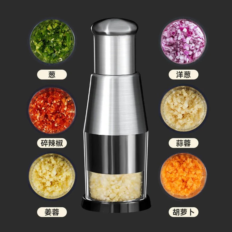 Manual Stainless Steel Garlic Crusher & Onion Chopper UAE