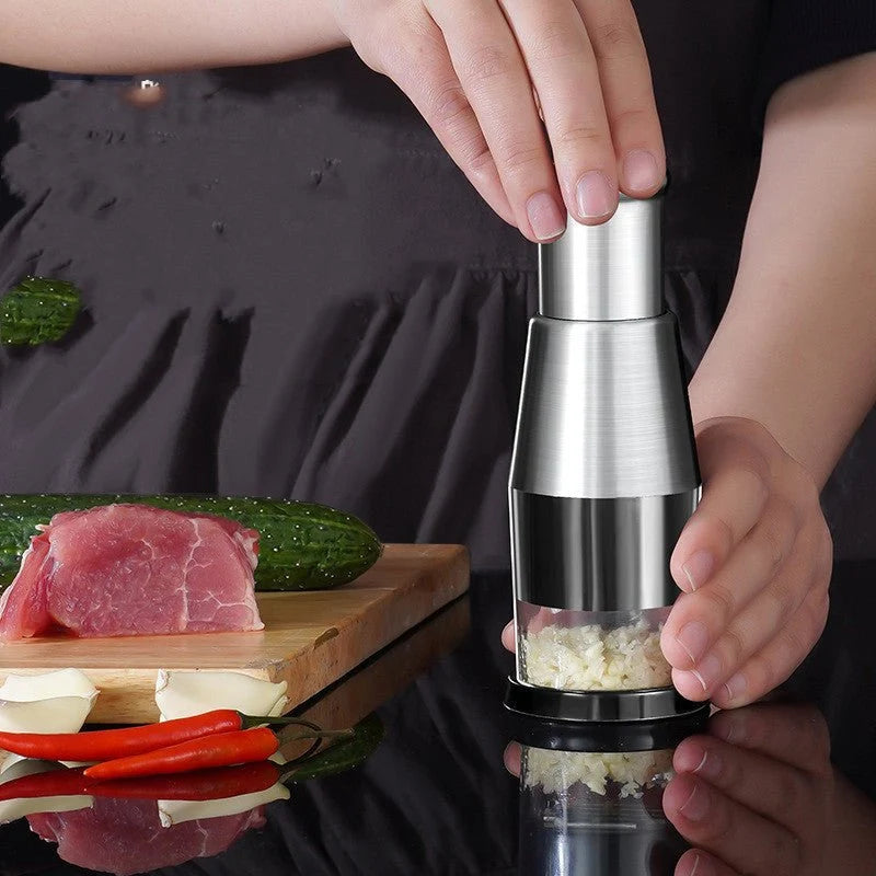 Manual Stainless Steel Garlic Crusher & Onion Chopper UAE