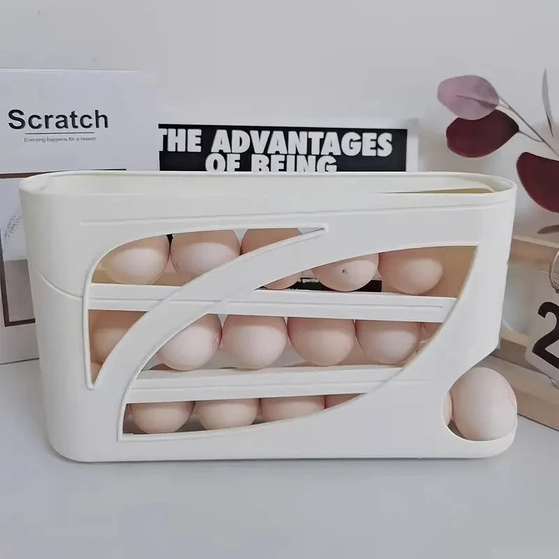 Automatic Rolling Egg Dispenser Rack