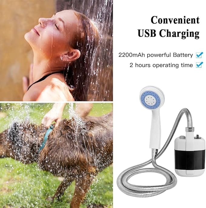 Portable Handheld Outdoor Shower Pump for Camping and Pets UAE