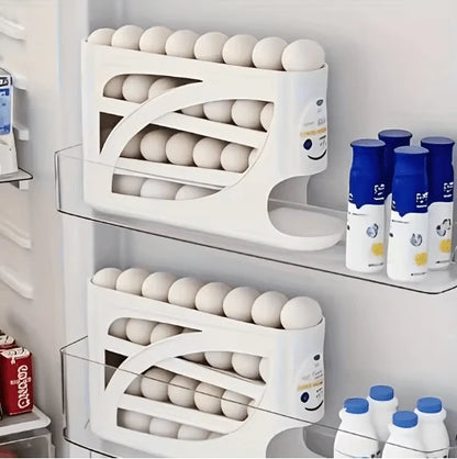 Automatic Rolling Egg Dispenser Rack