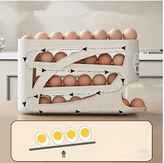 Automatic Rolling Egg Dispenser Rack