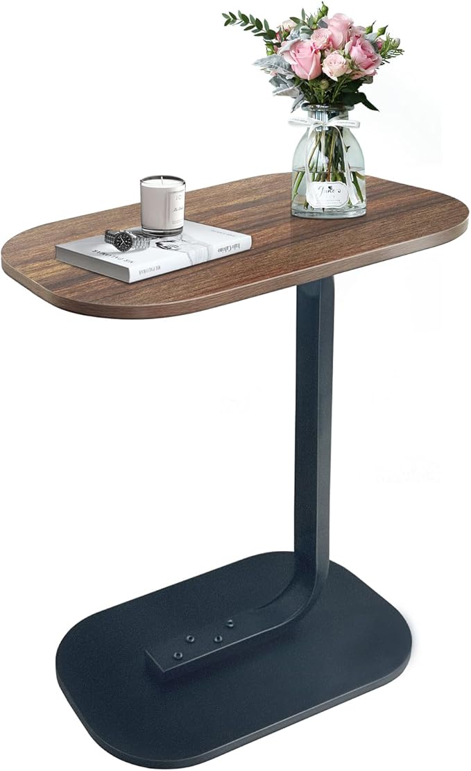Modern C-Shaped Sofa Side Table